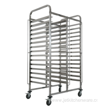 Quick Assemble Stainless Steel Bread Trolley